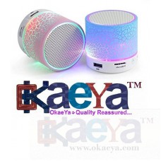 OkaeYa -Mini Bluetooth Wireless LED Bluetooth Speakers Calling Functions & FM Radio For Android phones